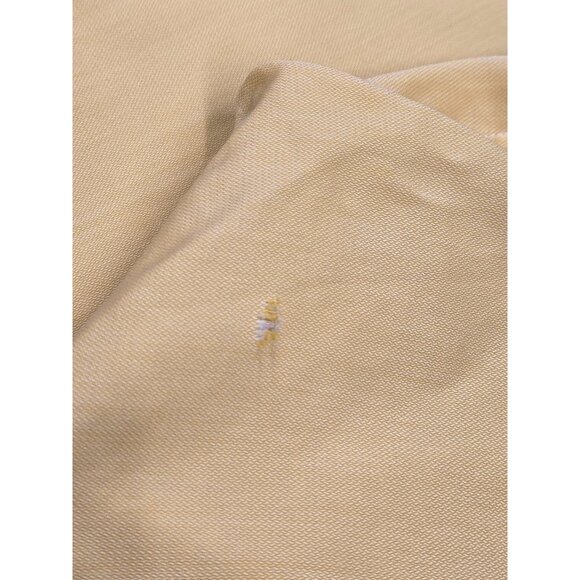 Burberry London Shirt Mens XL Butter Yellow Button Down Cotton Long Sleeve - Picture 8 of 9